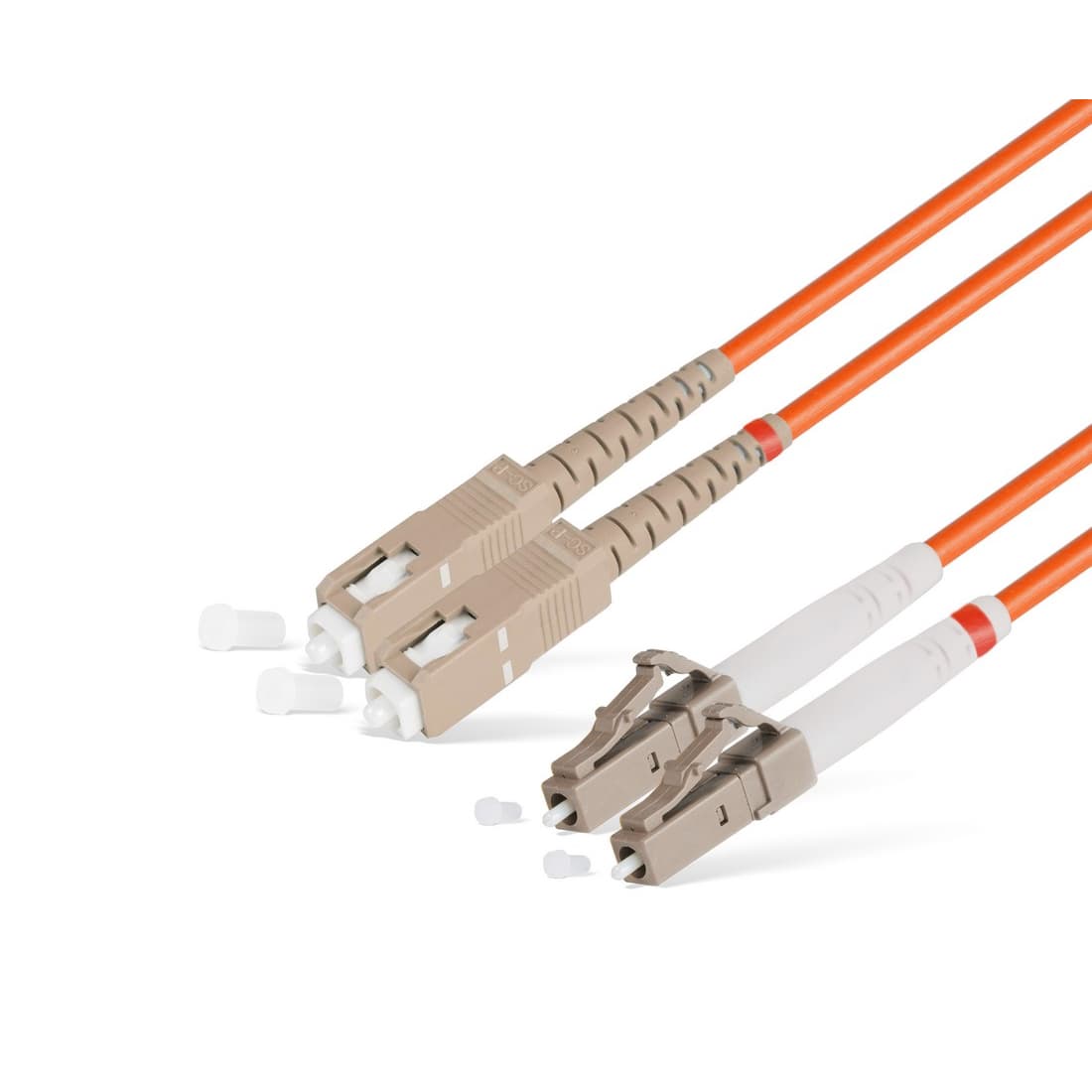 Патч Корд Оптоволоконный SC/UPC-LC/UPC MM OM1 62.5/125 Duplex 3.0мм 1 м