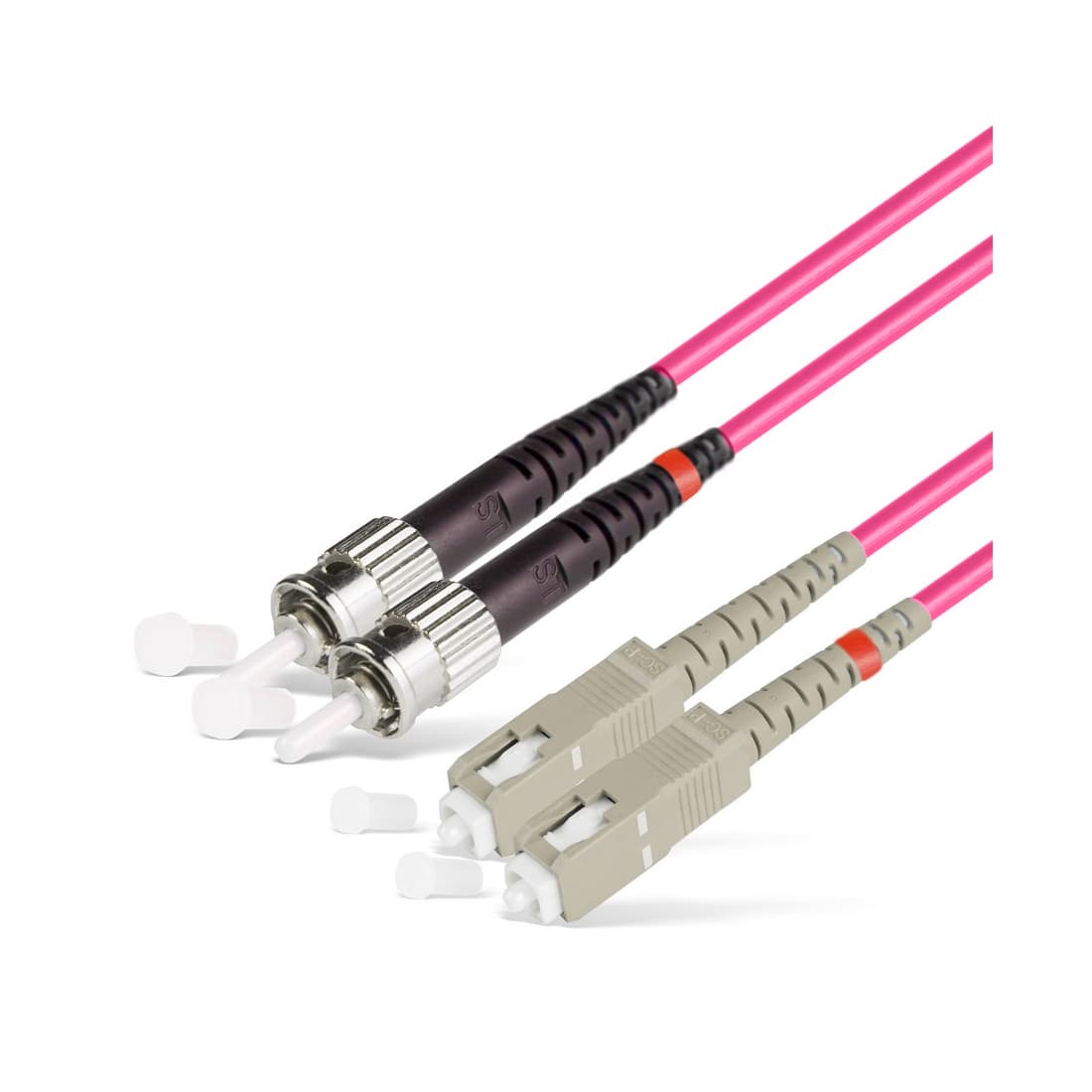 Патч Корд Оптоволоконный SC/UPC-ST/UPC MM OM4 50/125 Duplex 3.0мм 1 м