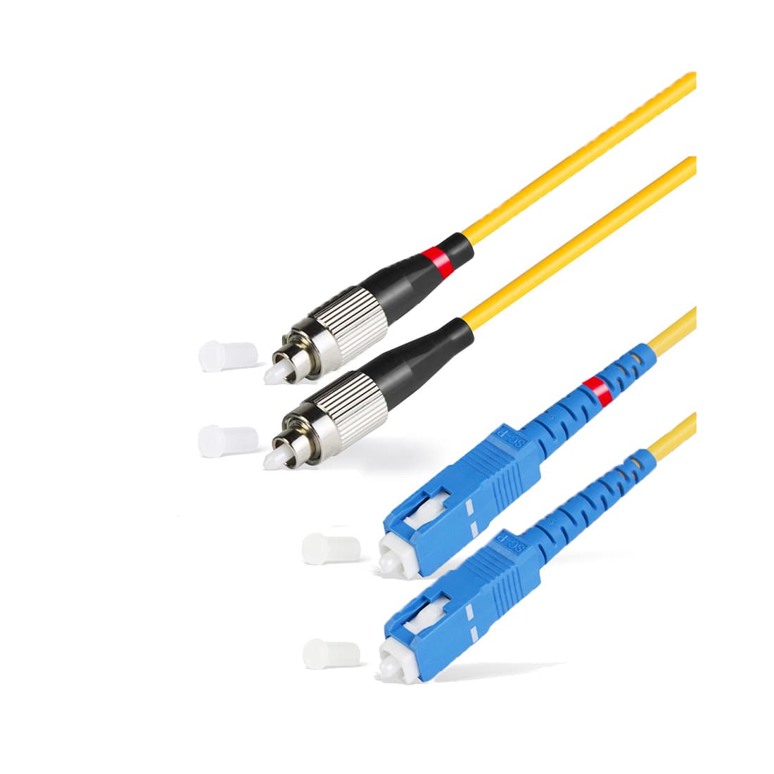 Патч Корд Оптоволоконный SC/UPC-FC/UPC SM 9/125 Duplex 2.0мм 1 м