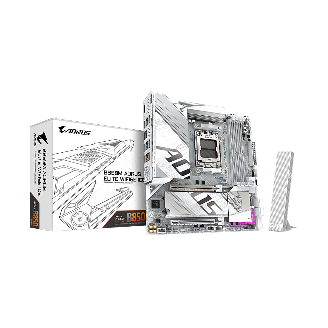 Материнская плата Gigabyte B850M A ELT WF6E ICE