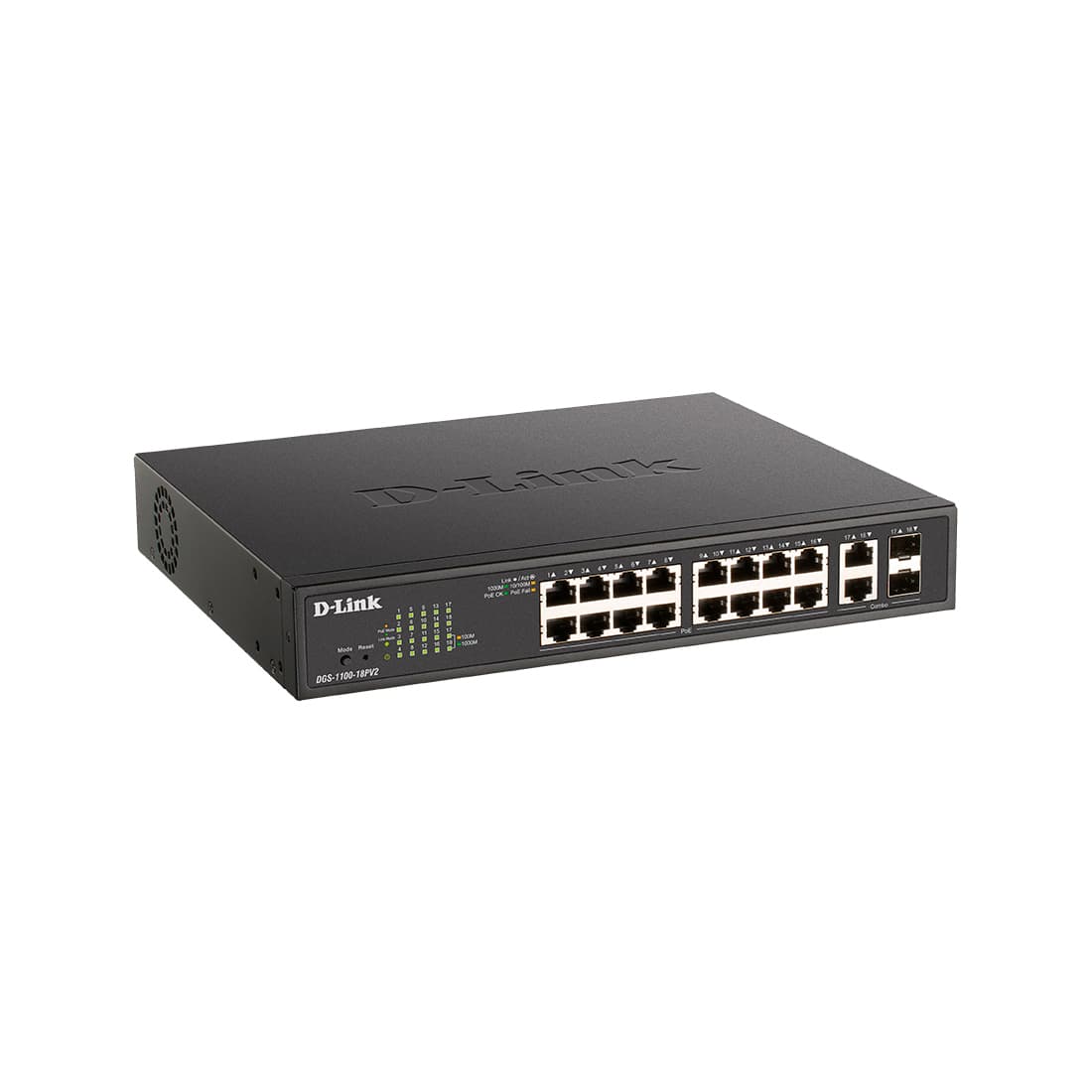 Коммутатор D-Link DGS-1100-18PV2/A3A