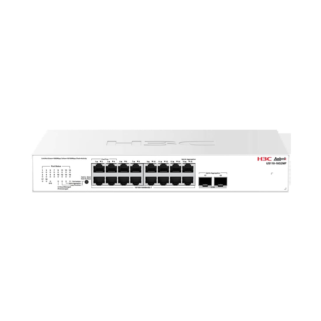Коммутатор H3C Aolynk US110-16G2MF
